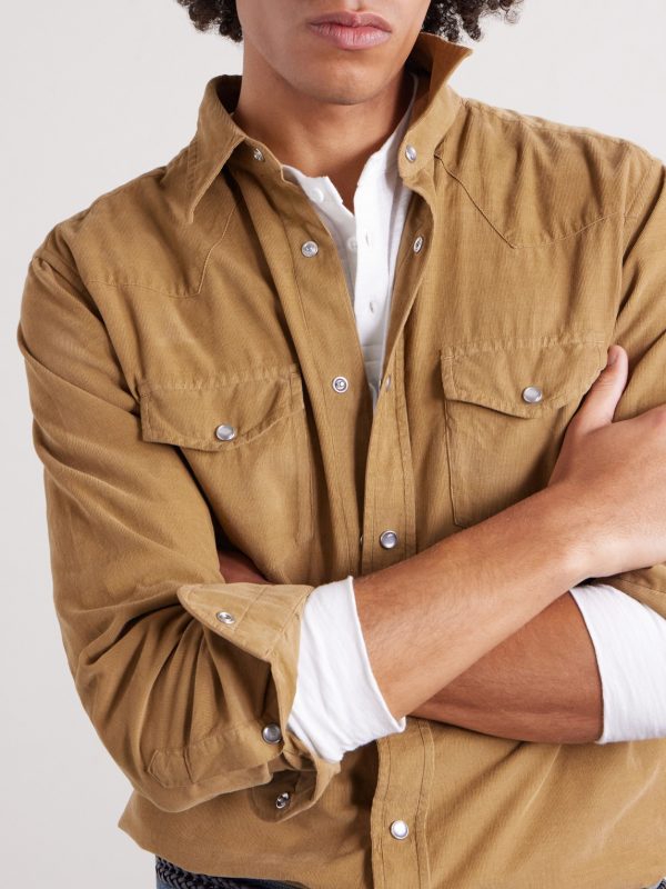 Slim-Fit Cotton-Corduroy Shirt - CU Slim-Fit Cotton-Corduroy Shirt - CU