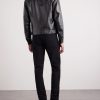 Slim-Fit Leather Jacket - BK