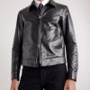 Slim-Fit Leather Jacket - FR
