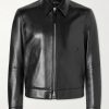 Slim-Fit Leather Jacket
