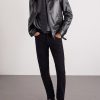 Slim-Fit Leather Jacket - OU