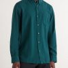 Washed Cotton and Cashmere-Blend Twill Shirt - FR Washed Cotton and Cashmere-Blend Twill Shirt - FR