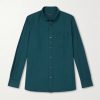 Washed Cotton and Cashmere-Blend Twill Shirt Washed Cotton and Cashmere-Blend Twill Shirt