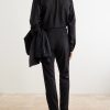 Shelton Straight-Leg Stretch-Wool Trousers - BK Shelton Straight-Leg Stretch-Wool Trousers - BK