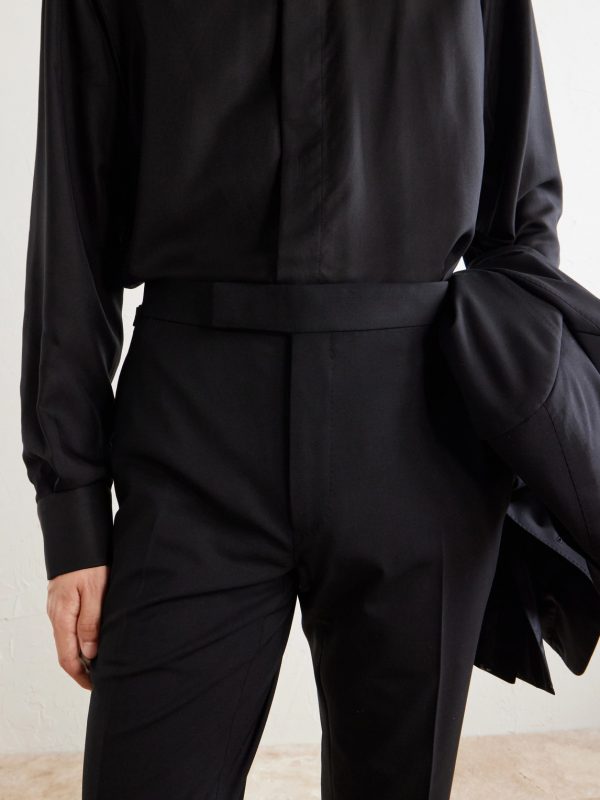 Shelton Straight-Leg Stretch-Wool Trousers - CU Shelton Straight-Leg Stretch-Wool Trousers - CU