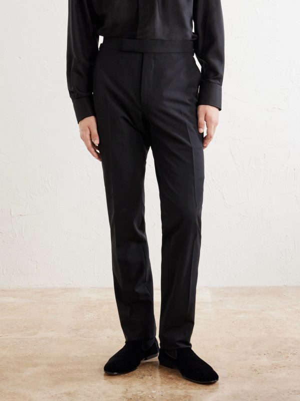 Shelton Straight-Leg Stretch-Wool Trousers - FR Shelton Straight-Leg Stretch-Wool Trousers - FR