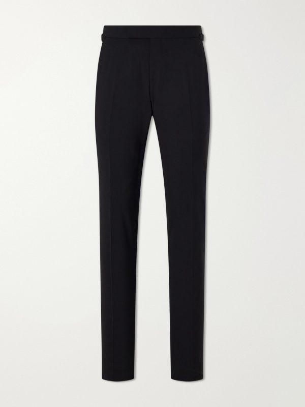 Shelton Straight-Leg Stretch-Wool Trousers Shelton Straight-Leg Stretch-Wool Trousers