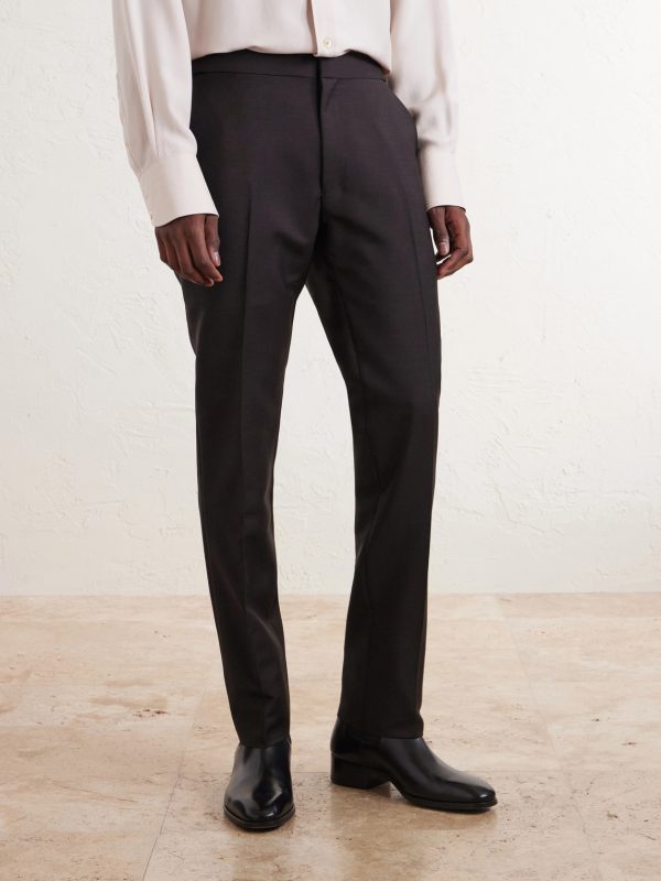 O'Connor Straight-Leg Mohair and Wool-Blend Suit Trousers - BK O'Connor Straight-Leg Mohair and Wool-Blend Suit Trousers - BK