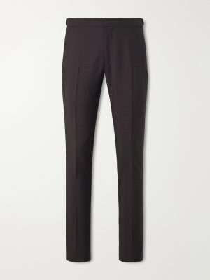 O'Connor Straight-Leg Mohair and Wool-Blend Suit Trousers O'Connor Straight-Leg Mohair and Wool-Blend Suit Trousers