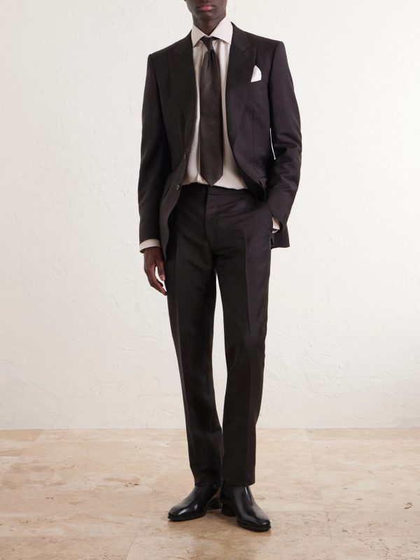 O'Connor Straight-Leg Mohair and Wool-Blend Suit Trousers - OU O'Connor Straight-Leg Mohair and Wool-Blend Suit Trousers - OU