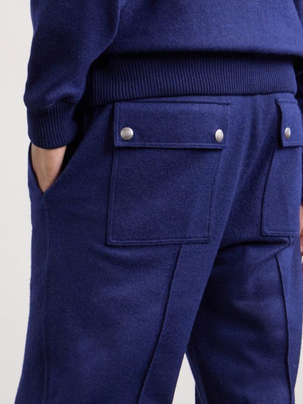 Straight-Leg Pintucked Cashmere Sweatpants - CU Straight-Leg Pintucked Cashmere Sweatpants - CU