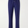 Straight-Leg Pintucked Cashmere Sweatpants Straight-Leg Pintucked Cashmere Sweatpants