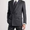 Atticus Slim-Fit Double-Breasted Striped Wool-Twill Suit Jacket - FR Atticus Slim-Fit Double-Breasted Striped Wool-Twill Suit Jacket - FR