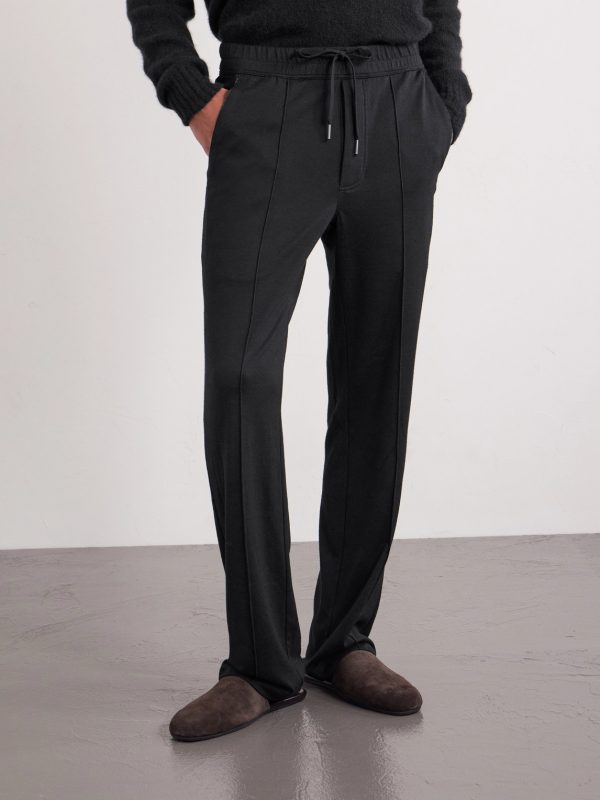 Straight-Leg Wool, Silk and Cashmere-Blend Sweatpants - FR Straight-Leg Wool, Silk and Cashmere-Blend Sweatpants - FR