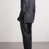 Straight-Leg Pinstriped Wool-Twill Suit Trousers - BK Straight-Leg Pinstriped Wool-Twill Suit Trousers - BK