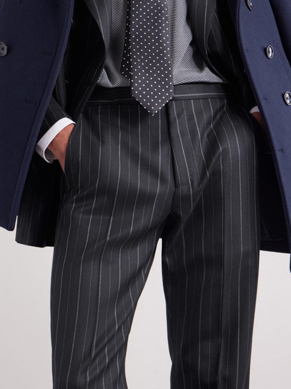 Straight-Leg Pinstriped Wool-Twill Suit Trousers - CU Straight-Leg Pinstriped Wool-Twill Suit Trousers - CU