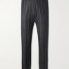 Straight-Leg Pinstriped Wool-Twill Suit Trousers Straight-Leg Pinstriped Wool-Twill Suit Trousers