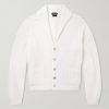 Ribbed Cashmere and Cotton-Blend Cardigan