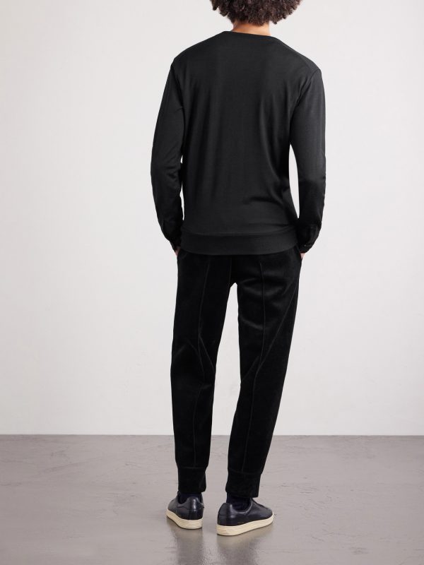 Slim-Fit Cashmere, Wool and Silk-Blend Sweatshirt - BK Slim-Fit Cashmere, Wool and Silk-Blend Sweatshirt - BK