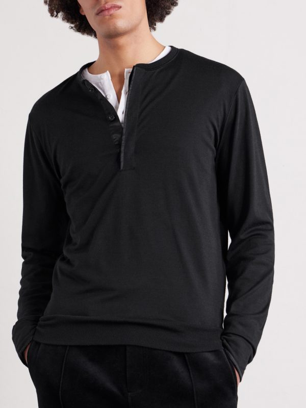 Slim-Fit Cashmere, Wool and Silk-Blend Sweatshirt - FR Slim-Fit Cashmere, Wool and Silk-Blend Sweatshirt - FR