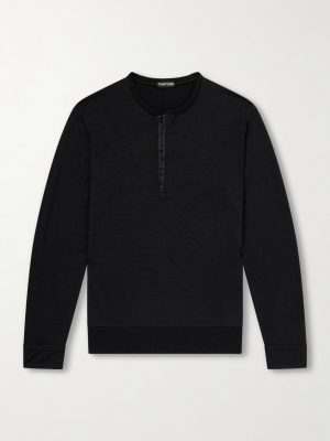 Slim-Fit Cashmere, Wool and Silk-Blend Sweatshirt Slim-Fit Cashmere, Wool and Silk-Blend Sweatshirt