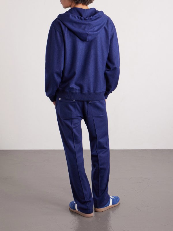 Cashmere Zip-Up Hoodie - BK Cashmere Zip-Up Hoodie - BK