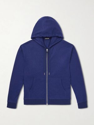 Cashmere Zip-Up Hoodie