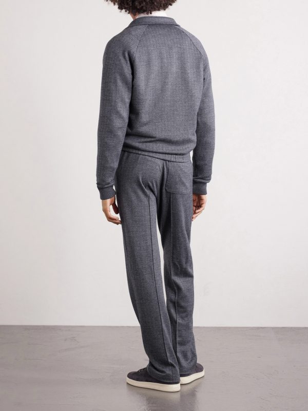 Herringbone Cotton, Wool and Silk-Blend Jacket - BK Herringbone Cotton, Wool and Silk-Blend Jacket - BK