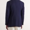 Atticus Double-Breasted Wool and Mohair-Blend Blazer - BK