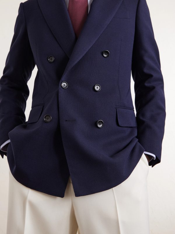 Atticus Double-Breasted Wool and Mohair-Blend Blazer - CU