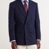 Atticus Double-Breasted Wool and Mohair-Blend Blazer - FR