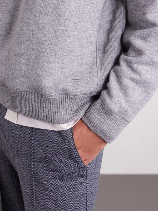 Cashmere and Cotton-Blend Sweater - CU Cashmere and Cotton-Blend Sweater - CU