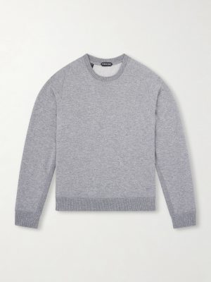 Cashmere and Cotton-Blend Sweater