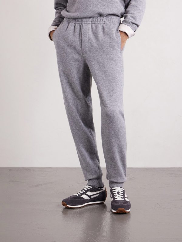 Tapered Cashmere and Cotton-Blend Sweatpants - FR