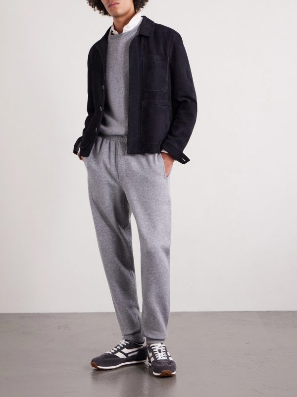 Tapered Cashmere and Cotton-Blend Sweatpants - OU