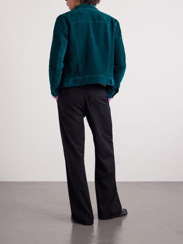 Slim-Fit Suede Jacket - BK Slim-Fit Suede Jacket - BK