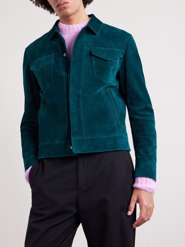 Slim-Fit Suede Jacket - FR Slim-Fit Suede Jacket - FR