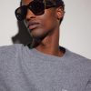 + Paula's Ibiza Signature Square Acetate Sunglasses - BK + Paula's Ibiza Signature Square Acetate Sunglasses - BK