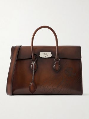 E'Mio Venezia Leather Briefcase