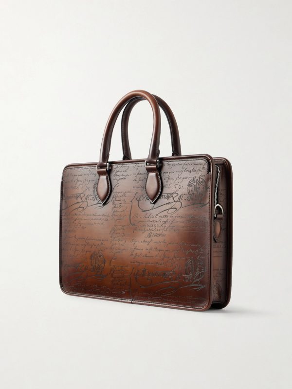 Un Jour Mini Venezia Leather Briefcase - BK Un Jour Mini Venezia Leather Briefcase - BK