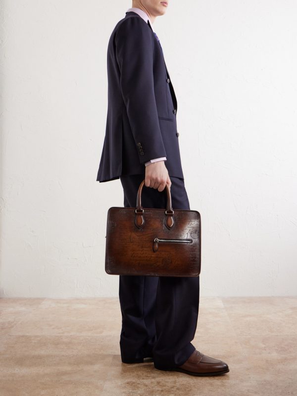 Un Jour Mini Venezia Leather Briefcase - OU Un Jour Mini Venezia Leather Briefcase - OU