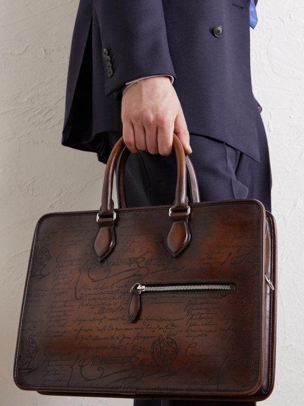 Un Jour Mini Venezia Leather Briefcase - OU2 Un Jour Mini Venezia Leather Briefcase - OU2