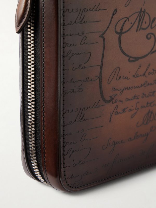 Itauba Wide Leather Messenger Bag - CU