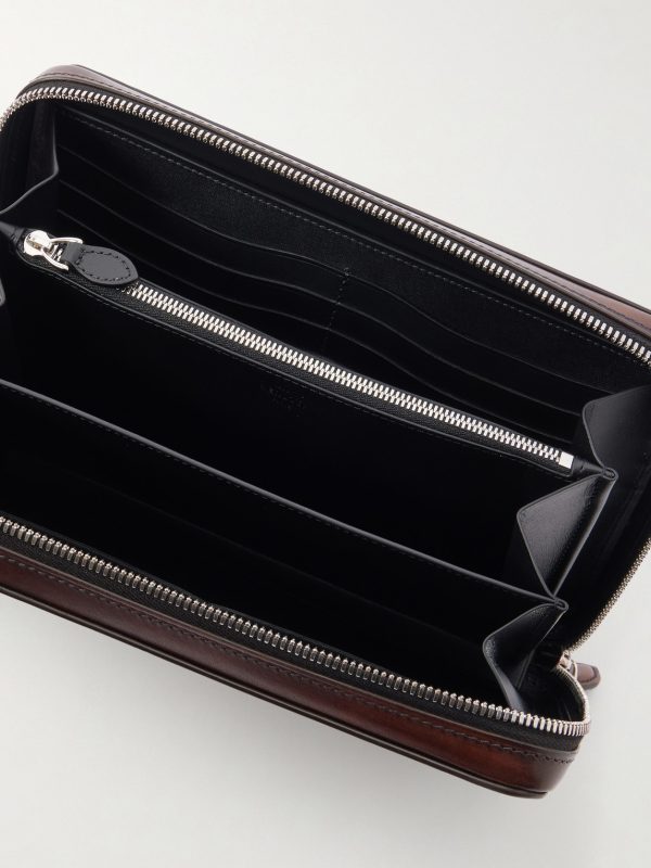 Itauba Wide Leather Messenger Bag - E1