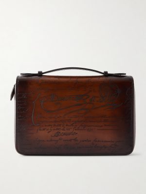 Itauba Wide Leather Messenger Bag