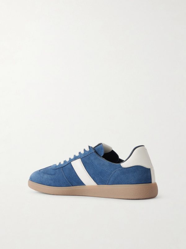 Archer Leather-Trimmed Suede Sneakers - BK
