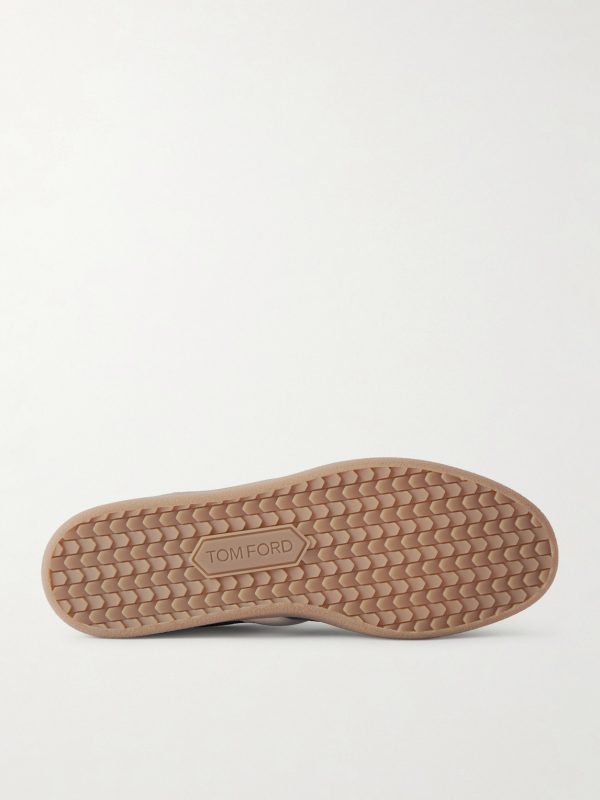 Archer Leather-Trimmed Suede Sneakers - E1