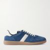 Archer Leather-Trimmed Suede Sneakers