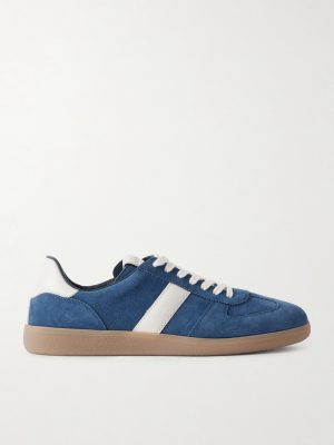 Archer Leather-Trimmed Suede Sneakers Archer Leather-Trimmed Suede Sneakers