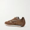 Mick Leather-Trimmed Suede Sneakers - BK Mick Leather-Trimmed Suede Sneakers - BK